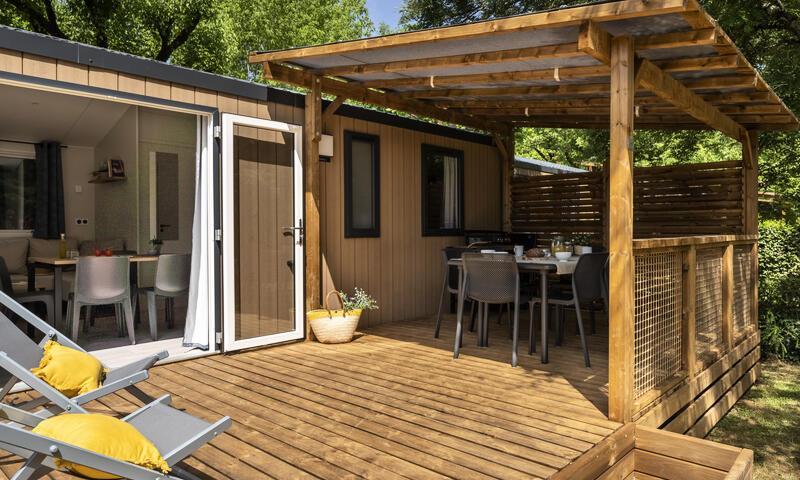 Vacaciones en montaña Mobil-Home 3 piezas para 4 personas (27m²) - Camping Romanée La Ferme de la Serraz - Doussard - Verano