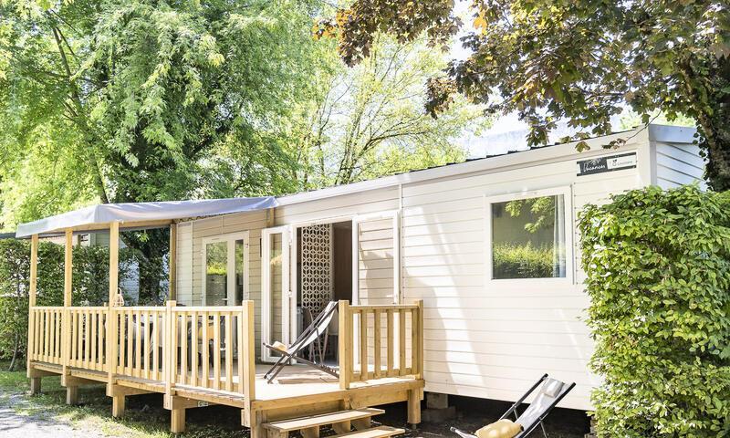 Vacaciones en montaña Mobil-Home 4 piezas para 6 personas (Confort 27m²) - Camping Romanée La Ferme de la Serraz - Doussard - Verano