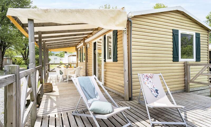 Urlaub in den Bergen 4-Zimmer-Mobilheim für 7 Personen (29m²) - Camping Sandaya la Nublière - Doussard - Draußen im Sommer