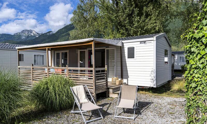 Urlaub in den Bergen 3-Zimmer-Mobilheim für 4 Personen (30m²) - Camping Sandaya la Nublière - Doussard - Draußen im Sommer