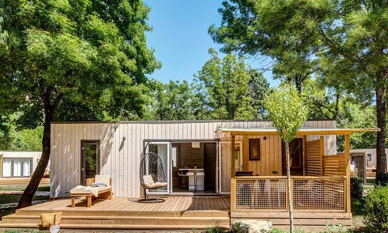 Wakacje w górach Mobil-home 4 pokojowy dla 6 osób (40m²) - Camping Sandaya le Domaine du Verdon - Castellane - Na zewnątrz latem