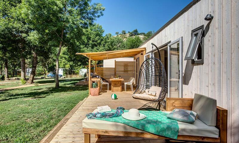 Wakacje w górach Mobil-home 3 pokojowy dla 4 osób (40m²) - Camping Sandaya le Domaine du Verdon - Castellane - Na zewnątrz latem