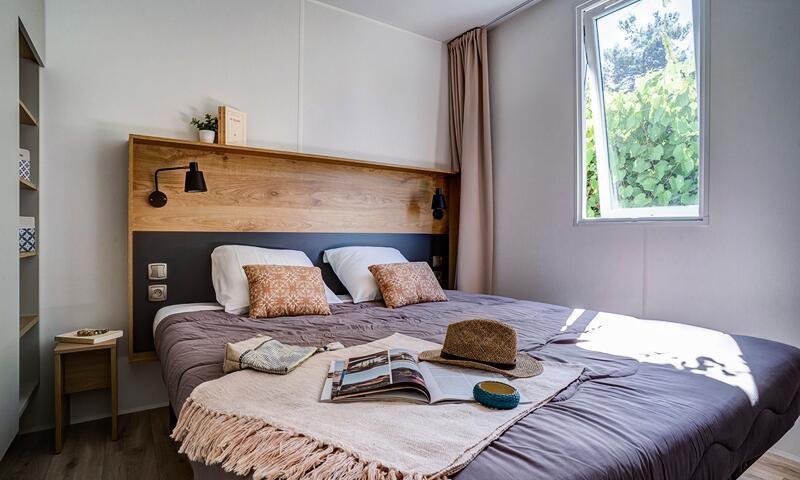 Wakacje w górach Mobil-home 7 pokojowy dla 10 osób (62m²) - Camping Sandaya le Domaine du Verdon - Castellane - Na zewnątrz latem