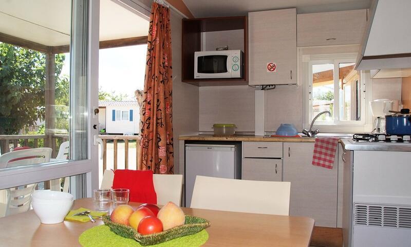 Vacances en montagne Mobil-Home 3 pièces 4 personnes (23m²) - Camping Tikayan La Pinatelle - Saint-Auban - Extérieur été