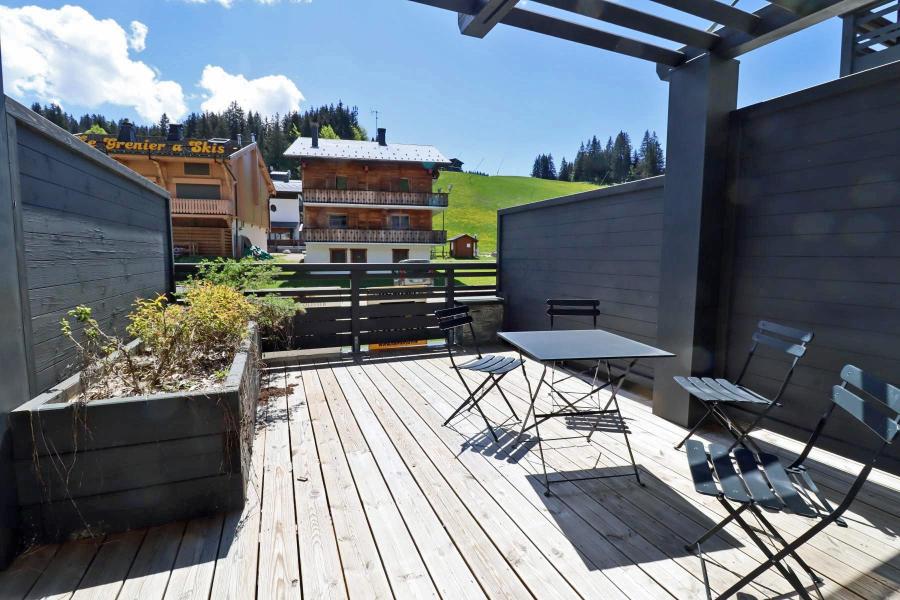 Vacances en montagne Studio cabine 6 personnes - Chalet 1839 - Les Gets - Terrasse