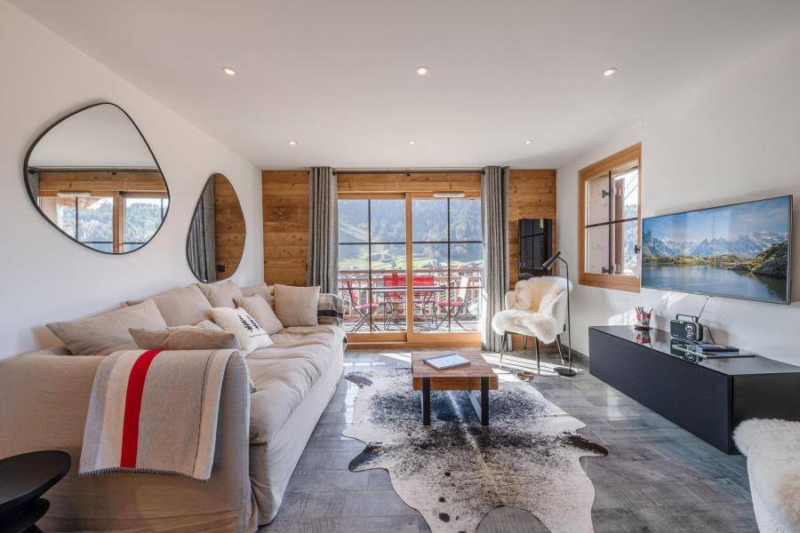 Urlaub in den Bergen 3-Zimmer-Appartment für 4 Personen (A1-5) - Chalet A1 Les Balcons des Bois Venants - Morzine - Wohnzimmer