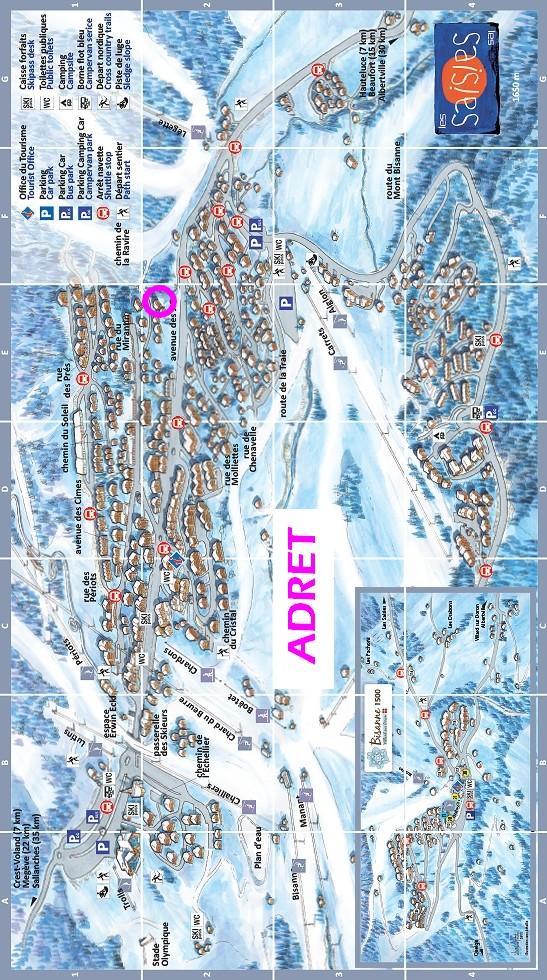 Urlaub in den Bergen Chalet Adret - Les Saisies - Plan