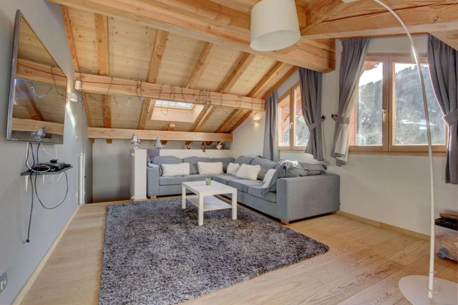 Vakantie in de bergen Chalet 6 kamers 10 personen - Chalet Albatros - Morzine - Woonkamer