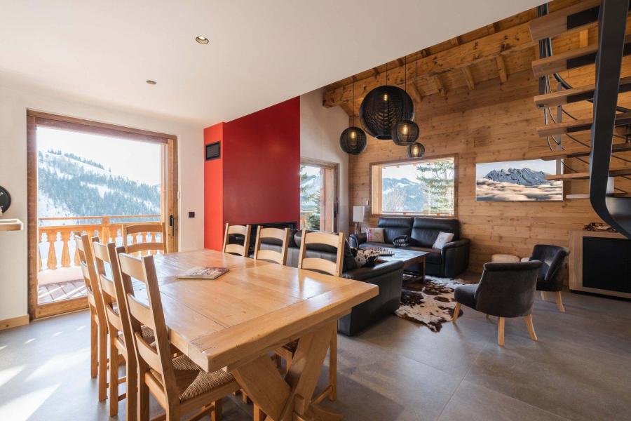 Urlaub in den Bergen 6 Zimmer Chalet für 12 Personen (ALPANOU) - Chalet Alpanou - La Clusaz - Wohnzimmer