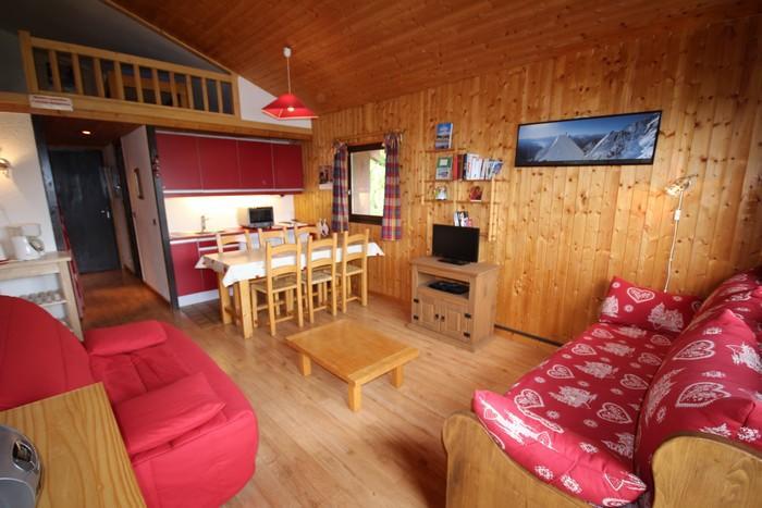 Vacaciones en montaña Apartamento 2 piezas para 6 personas (012) - Chalet Alpenrose - Les Saisies - Estancia