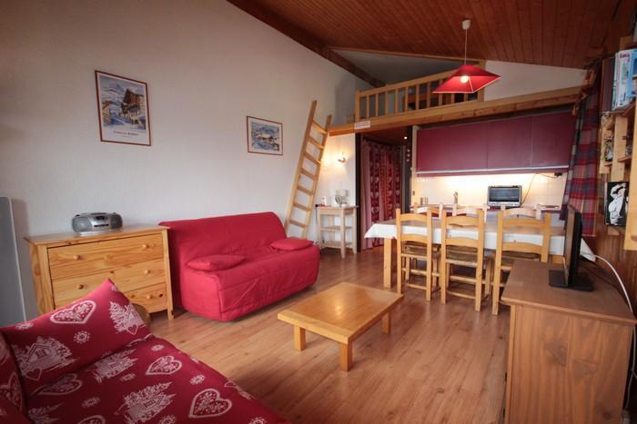 Vacaciones en montaña Apartamento 2 piezas para 6 personas (012) - Chalet Alpenrose - Les Saisies - Estancia