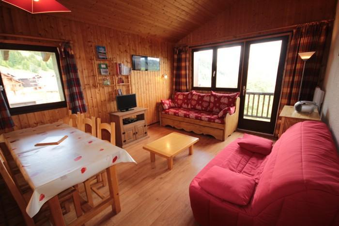 Vakantie in de bergen Appartement 2 kamers 6 personen (012) - Chalet Alpenrose - Les Saisies - Woonkamer