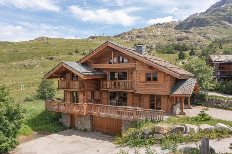 Rent in ski resort 9 room triplex chalet 12 people - CHALET ALTIPORT N°31 - Alpe d'Huez - Summer outside