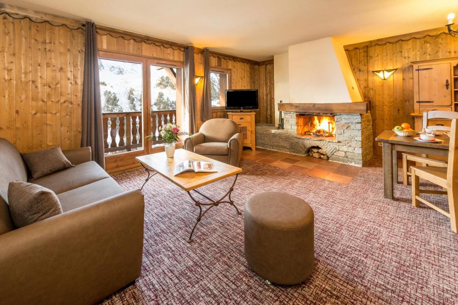 Holiday in mountain resort 3 room apartment 4-6 people - Chalet Altitude - Les Arcs - Fireplace