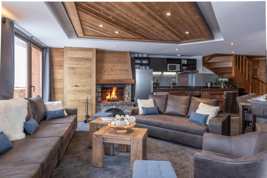 Holiday in mountain resort 7 room duplex apartment 12 people - Chalet Altitude - Val Thorens - Living room