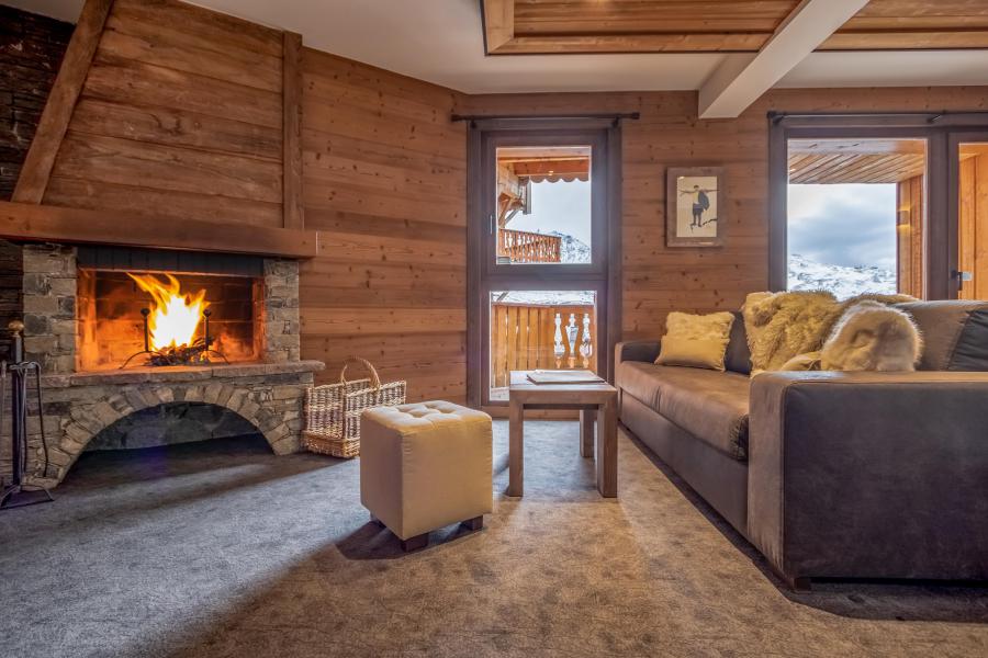 Vacaciones en montaña Apartamento 3 piezas para 4 personas - Chalet Altitude - Val Thorens - Chimenea