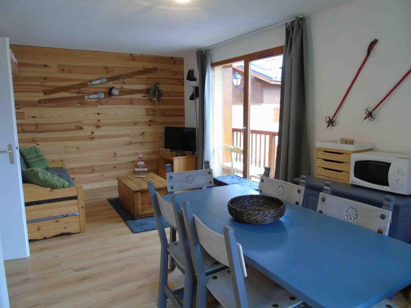 Urlaub in den Bergen 3-Zimmer-Holzhütte für 6 Personen (F2) - Chalet Arrondaz - Valfréjus - Wohnzimmer