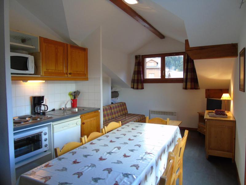 Vakantie in de bergen Appartement 4 kabine kamers 8 personen (F7) - Chalet Arrondaz - Valfréjus - Woonkamer