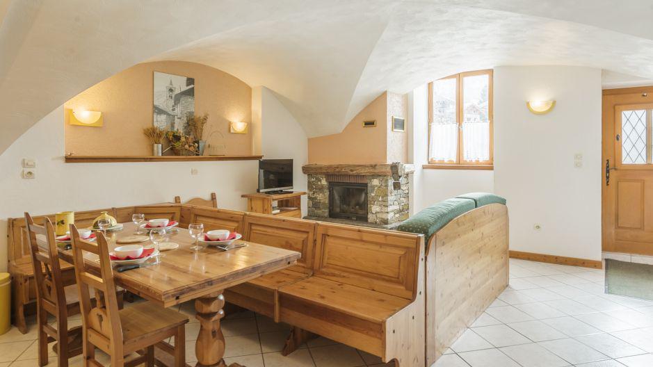 Holiday in mountain resort 3 room apartment 4 people - Chalet Balcons Acacia - Saint Martin de Belleville - Dining area