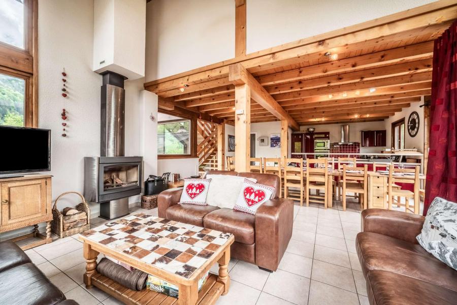 Urlaub in den Bergen Triplex-Chalet 10 zimmer 17 Personnen - Chalet Beauséjour - Morzine - Wohnzimmer