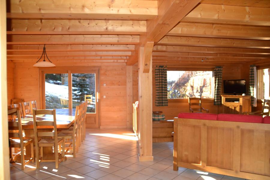 Vakantie in de bergen Chalet 7 kamers 14 personen - Chalet Berceau des Pistes - Le Grand Bornand - Woonkamer