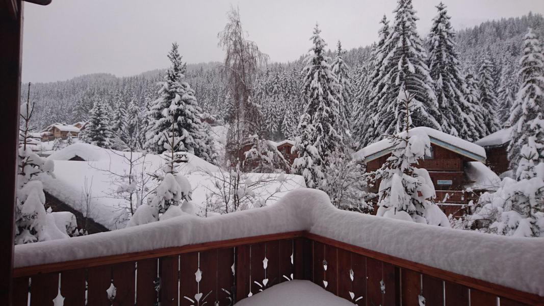 Holiday in mountain resort 4 room duplex chalet 13 people - Chalet Berger - La Tania - Balcony