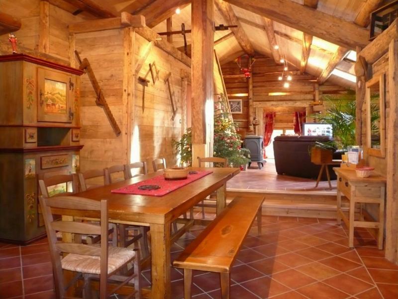 Urlaub in den Bergen 6-Zimmer-Appartment für 12 Personen (1) - Chalet Bon Vieux Temps - Le Grand Bornand - Wohnzimmer