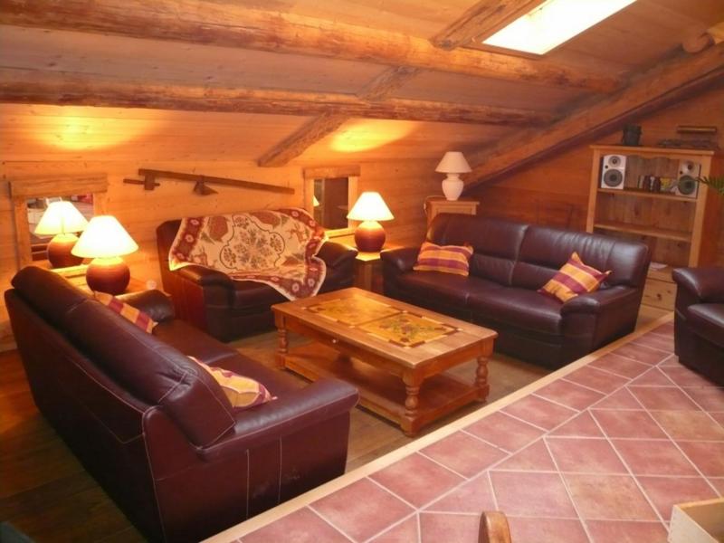 Urlaub in den Bergen 6-Zimmer-Appartment für 12 Personen (1) - Chalet Bon Vieux Temps - Le Grand Bornand - Wohnzimmer