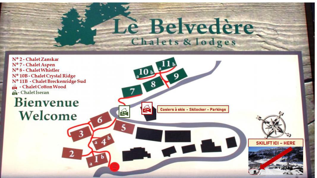 Vacances en montagne Chalet Breckenridge Sud  - Tignes - Plan