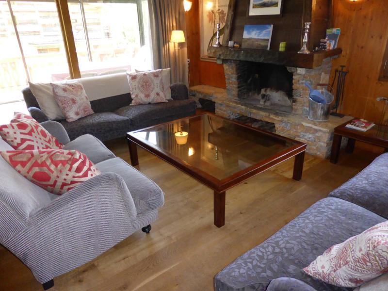 Holiday in mountain resort 8 room chalet 15 people - Chalet Buchan - Les Contamines-Montjoie - Living room