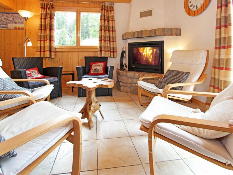 Holiday in mountain resort Chalet Charmille - La Tzoumaz - Living area