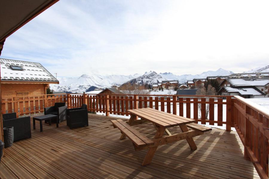 Vacances en montagne Chalet duplex 3 pièces 8 personnes - Chalet Chez Tom - La Toussuire - Balcon