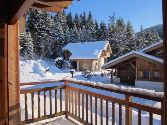 Urlaub in den Bergen 5 Zimmer Chalet für 8 Personen - Chalet Chien Noir - Les Gets - Terrasse