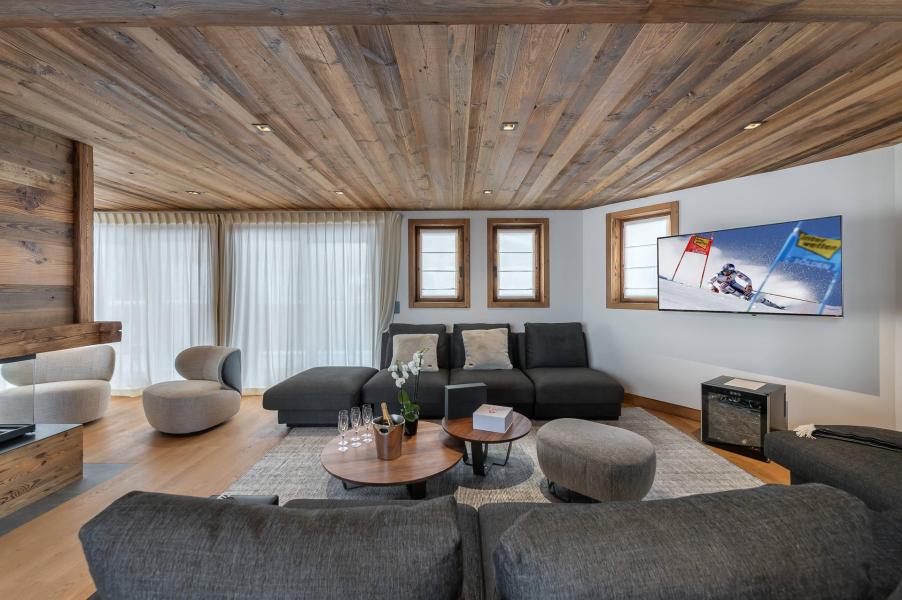 Holiday in mountain resort 6 room chalet 10 people - Chalet Ciuk - Courchevel - Living room