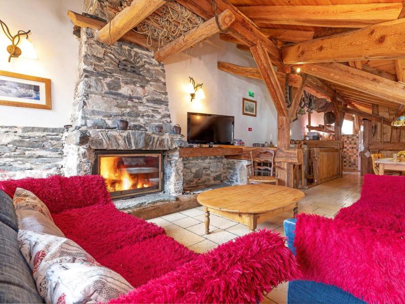 Holiday in mountain resort Chalet Coeur du Paradis - Peisey-Vallandry - Living room