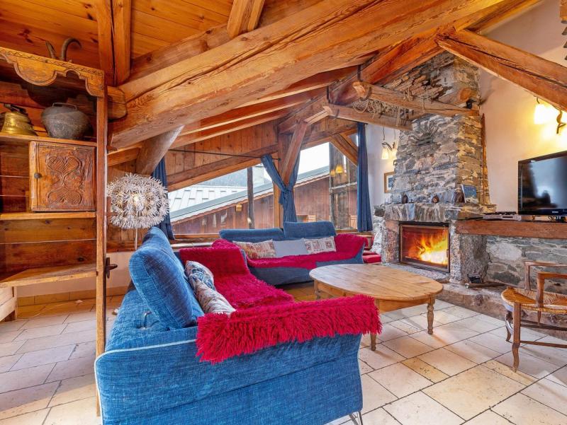 Urlaub in den Bergen Chalet Coeur du Paradis - Peisey-Vallandry - Wohnzimmer