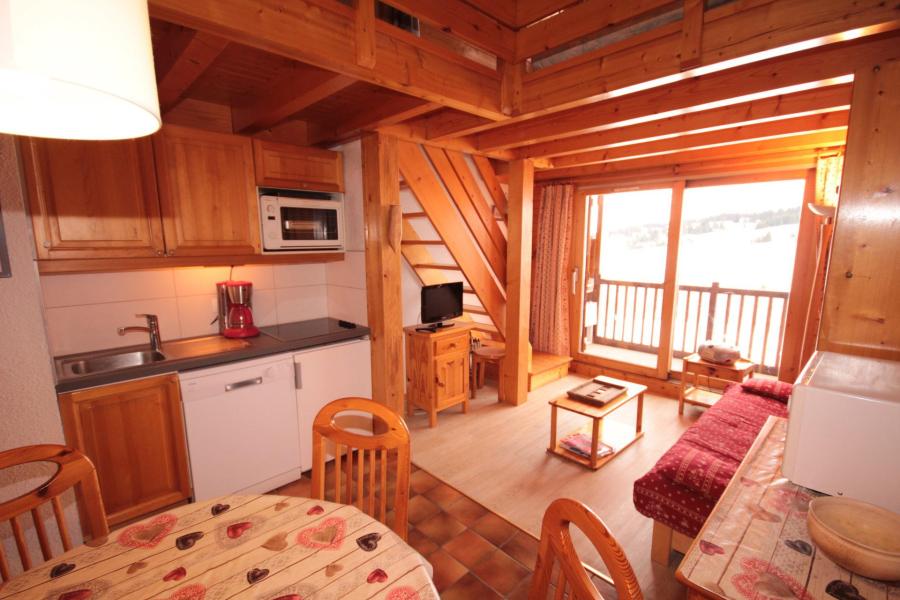 Vacaciones en montaña Apartamento 3 piezas mezzanine para 8 personas (312) - Chalet Cristal 3 - Les Saisies - Estancia