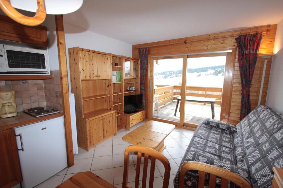 Vakantie in de bergen Studio cabine 4 personen (303) - Chalet Cristal 3 - Les Saisies - Woonkamer