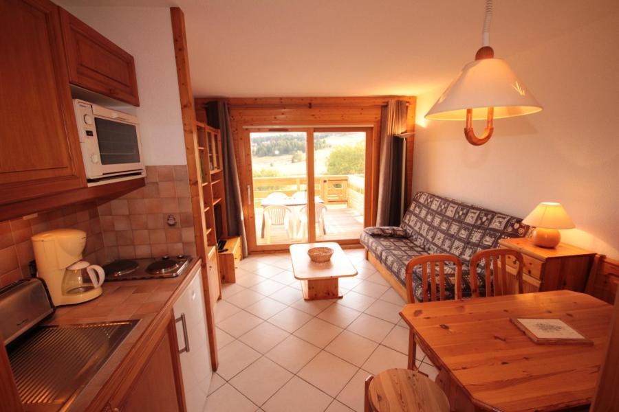 Vakantie in de bergen Studio cabine 4 personen (303) - Chalet Cristal 3 - Les Saisies - Woonkamer