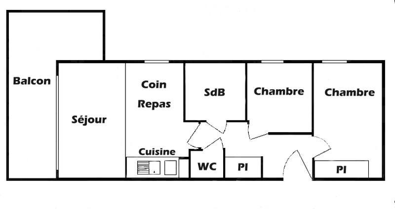 Каникулы в горах Апартаменты 3 комнат кабин 7 чел. (605) - Chalet Cristal 6 - Les Saisies - квартира