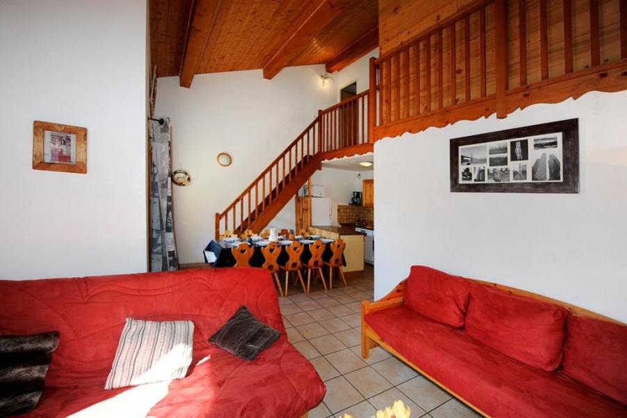 Vakantie in de bergen Appartement duplex 4 kamers 10 personen - Chalet Cristal - Les Menuires - Woonkamer