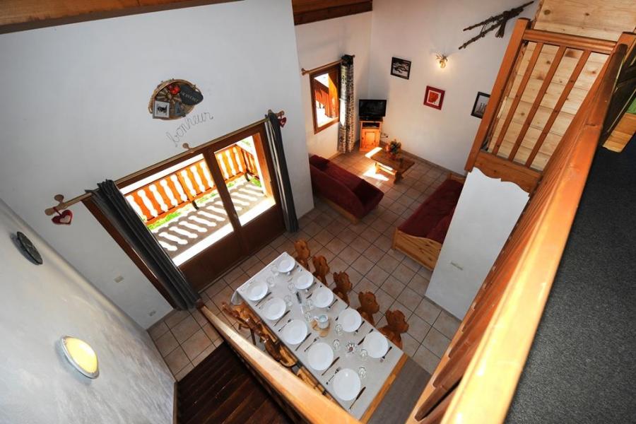 Vakantie in de bergen Appartement duplex 4 kamers 10 personen - Chalet Cristal - Les Menuires - Woonkamer