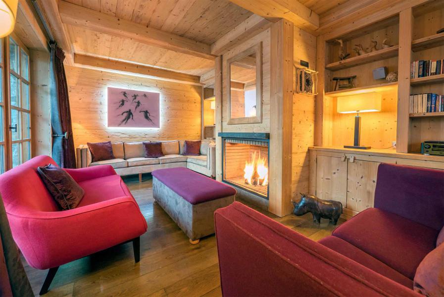 Urlaub in den Bergen Chalet Davos - Val d'Isère - Wohnzimmer