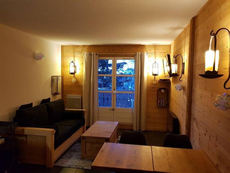Holiday in mountain resort Studio sleeping corner 4 people (C1) - Chalet de l'Arbaron - Flaine - Living room