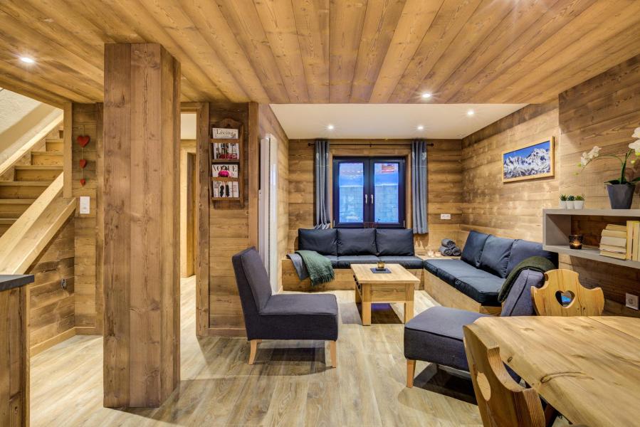 Vacances en montagne Chalet mitoyen 5 pièces 10 personnes (Chalet de la Mine 1) - Chalet de la Mine - La Plagne - Séjour