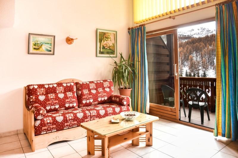 Urlaub in den Bergen 3 Zimmer Maisonettewohnung für 8 Personen - Chalet de la source - Montgenèvre - Wohnzimmer