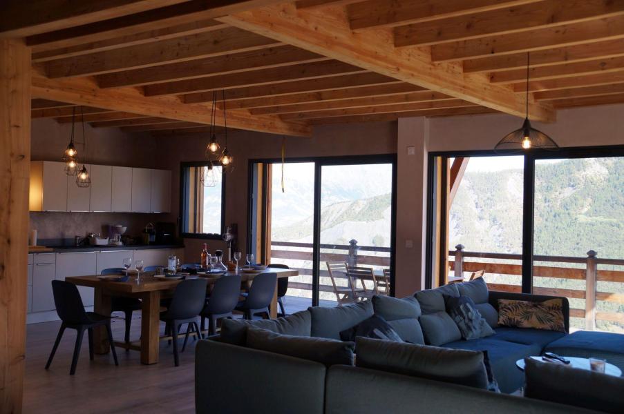 Vakantie in de bergen Chalet 6 kamers 12 personen - Chalet De Praloup - Pra Loup - Woonkamer