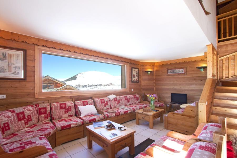 Holiday in mountain resort Chalet des Neiges - Alpe d'Huez - Living room