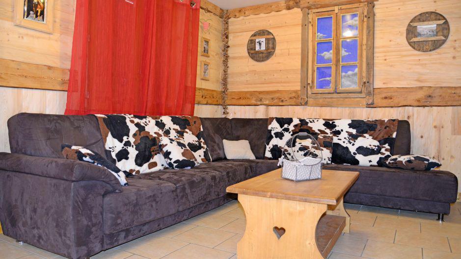 Holiday in mountain resort Chalet du Berger - Les Menuires - Living room