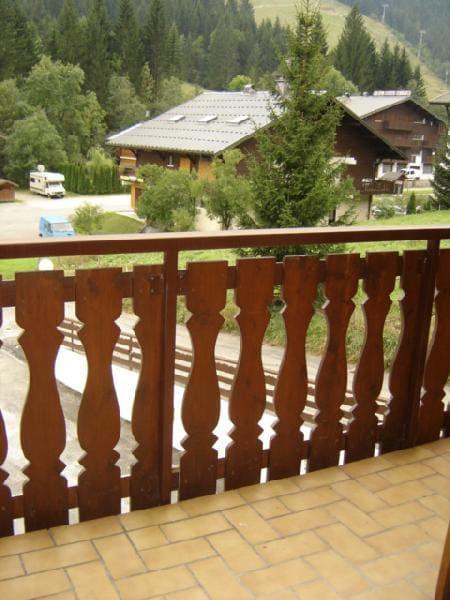 Urlaub in den Bergen 2-Zimmer-Berghütte für 5 Personen (12C) - Chalet du Perthuis - Châtel - Balkon